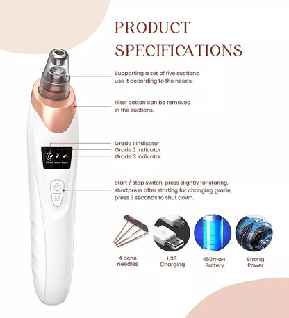 Máquina Extractor de Puntos Negros: ¡Piel Limpia y Radiante al Instante!