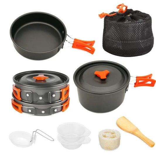 ¡Cocina en cualquier aventura! Set de utensilios de camping compacto y ligero