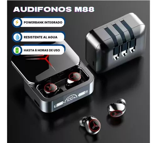 Power Bank con Auriculares: ¡Carga y Sonido en un Solo Dispositivo!