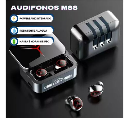 Power Bank con Auriculares: ¡Carga y Sonido en un Solo Dispositivo!