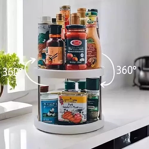 Organizador Multiuso de 2 Niveles: ¡Optimiza Espacio con Estilo!